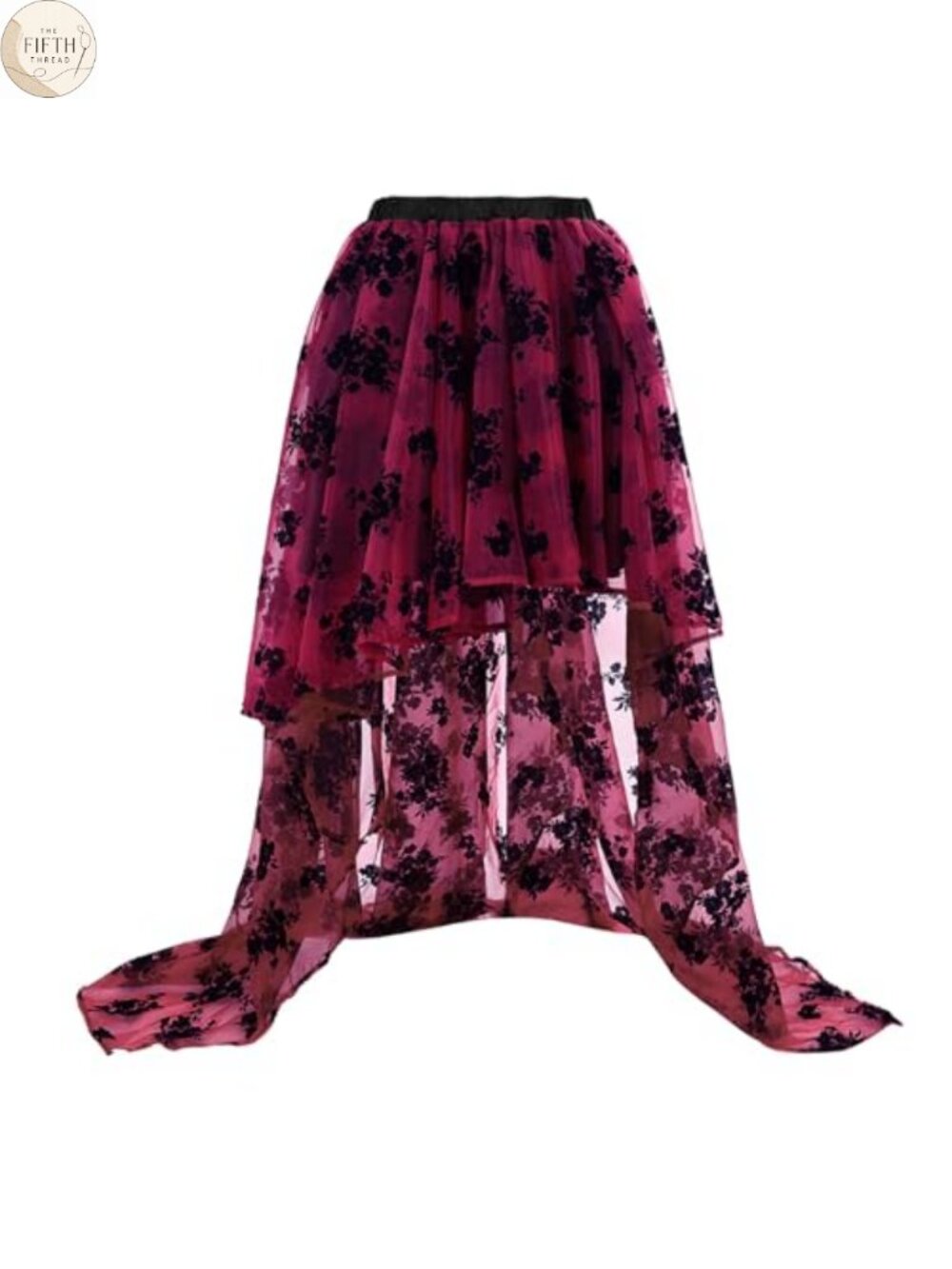 Steampunk High Low Skirt Victorian Corset Skirt Costume